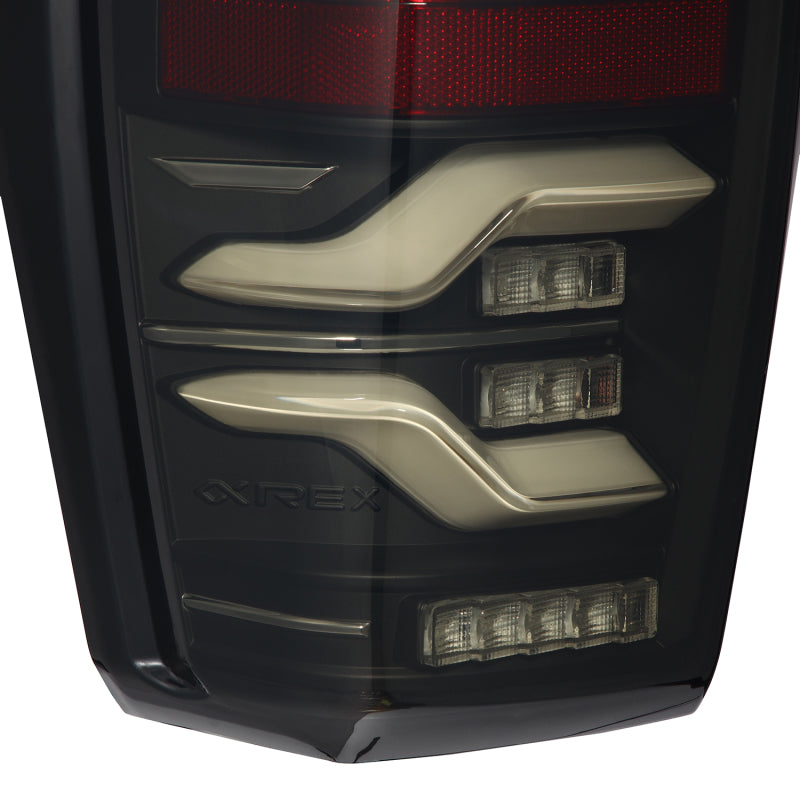 AlphaRex - LUXX-Series LED Tail Lights Black - Toyota Tacoma 2016-2023