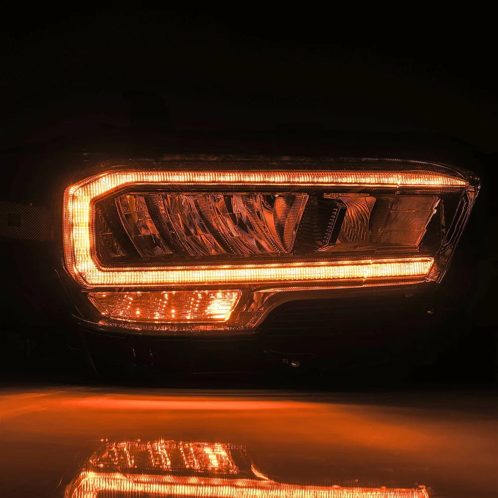 AlphaRex - LUXX Series LED Crystal Headlights Alpha Black - Toyota Tacoma 2016-2023