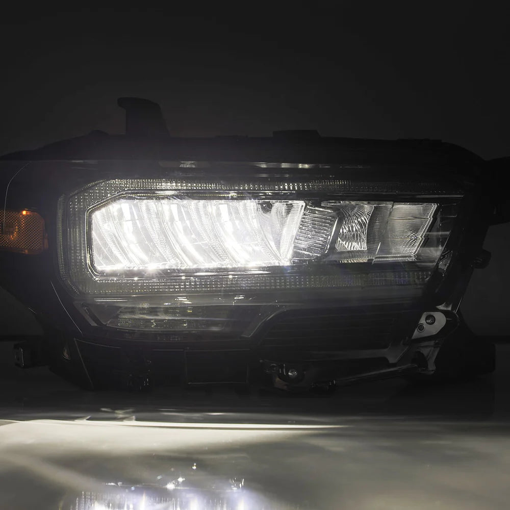 AlphaRex - LUXX Series LED Crystal Headlights Alpha Black - Toyota Tacoma 2016-2023