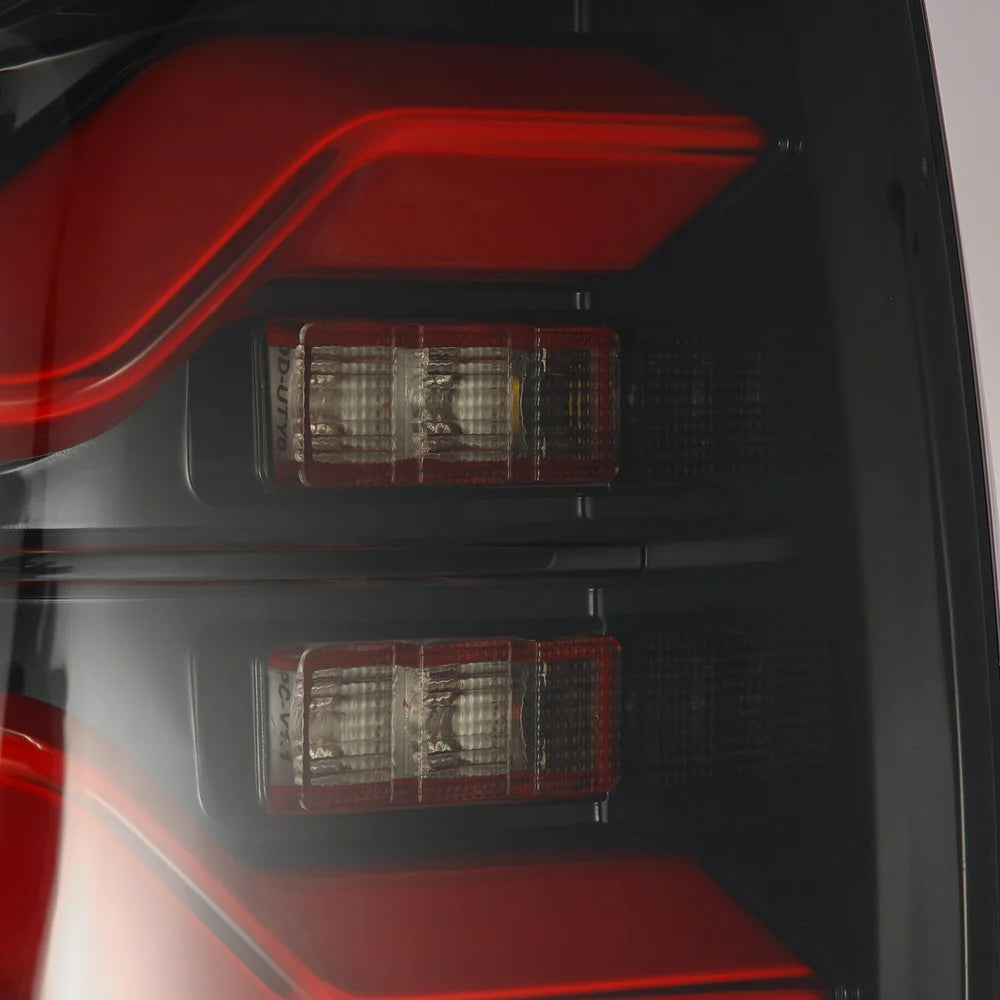 AlphaRex - LUXX Series LED Tail Lights Black Red - Toyota Tacoma 2016-2023