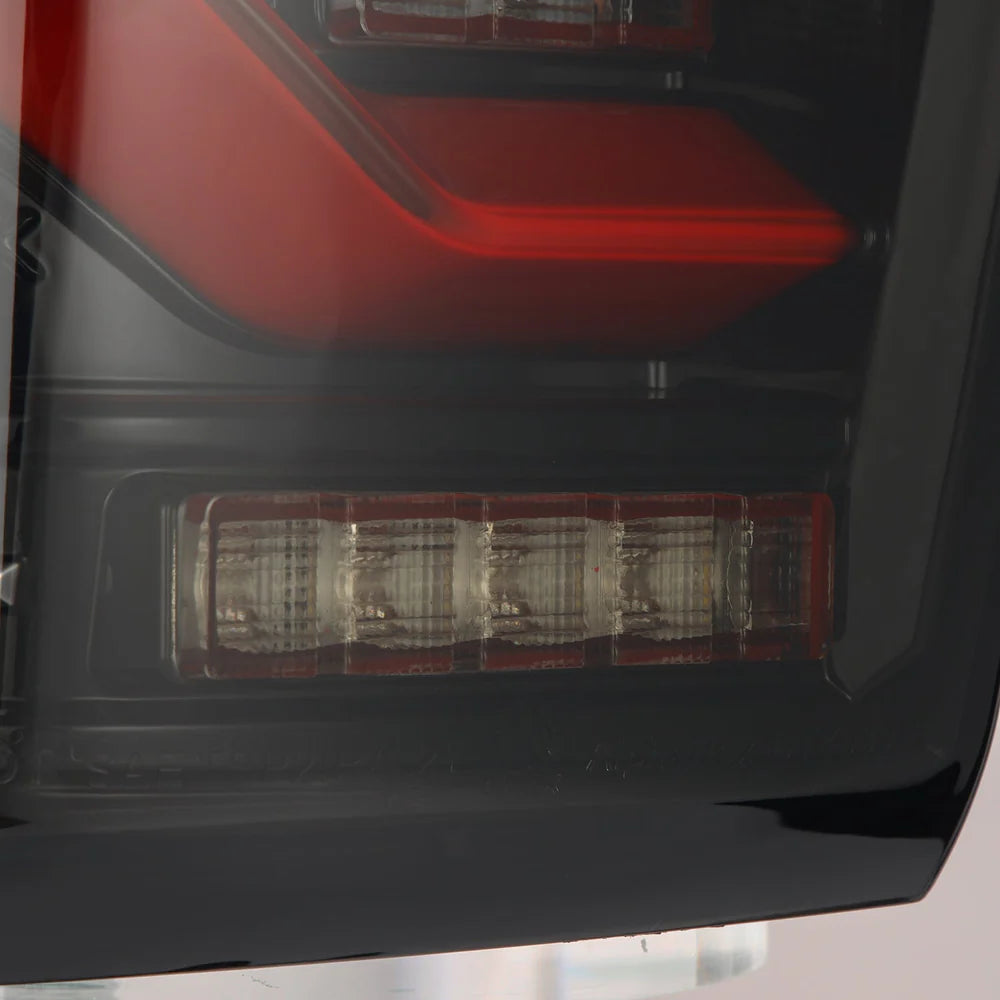 AlphaRex - LUXX Series LED Tail Lights Black Red - Toyota Tacoma 2016-2023