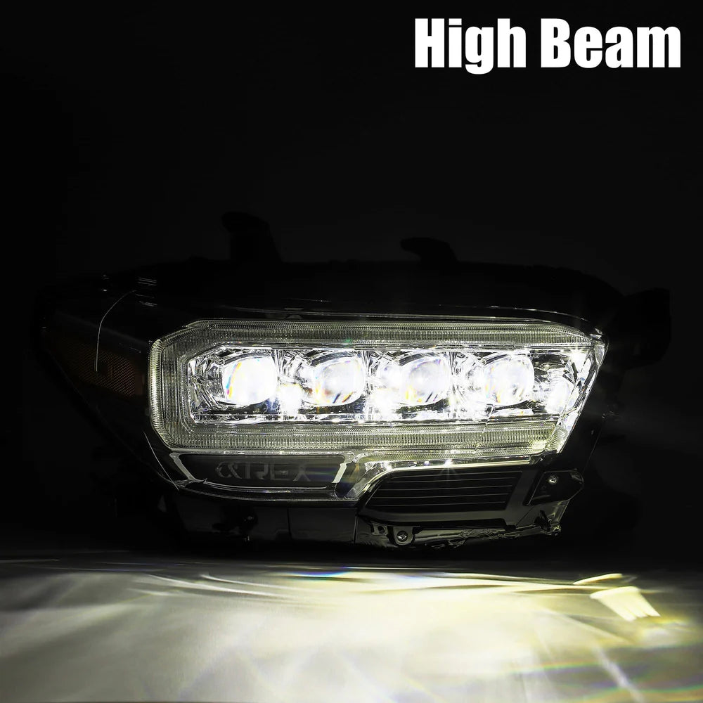 AlphaRex - NOVA Series LED Projector Headlights Chrome - Toyota Tacoma 2016-2023