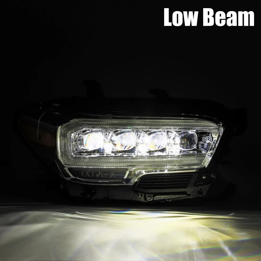 AlphaRex - NOVA Series LED Projector Headlights Chrome - Toyota Tacoma 2016-2023