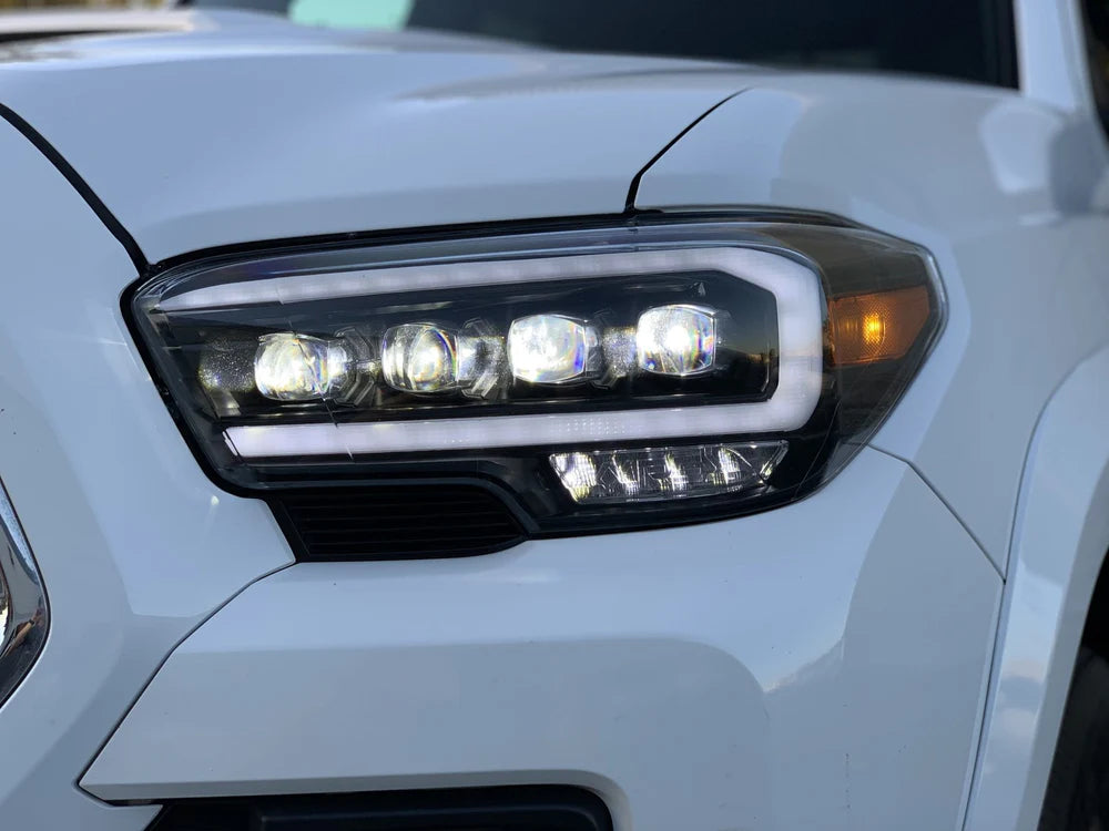 AlphaRex - NOVA Series LED Projector Headlights Black - Toyota Tacoma 2016-2023