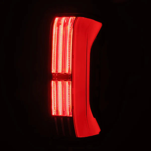 AlphaRex - NOVA Series Prismatic LED Tail Lights Black Red - Toyota Tundra 2022 - Current