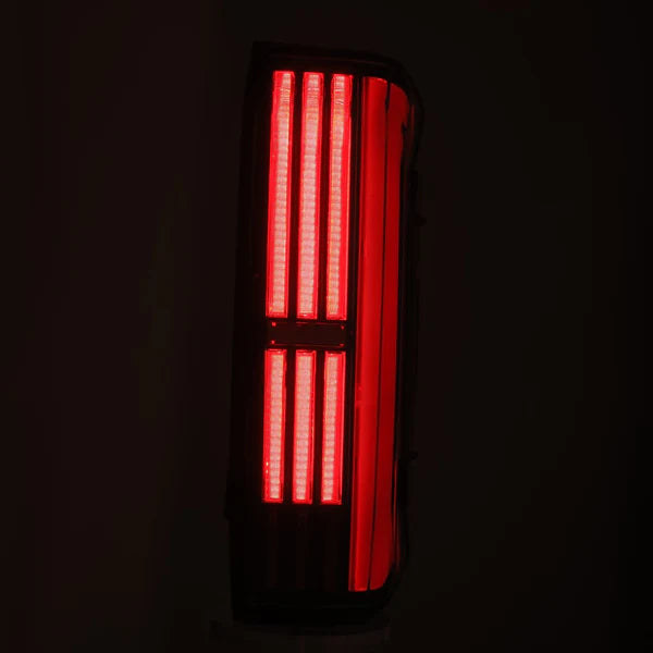 AlphaRex - NOVA Series Prismatic LED Tail Lights Black Red - Toyota Tundra 2022 - Current