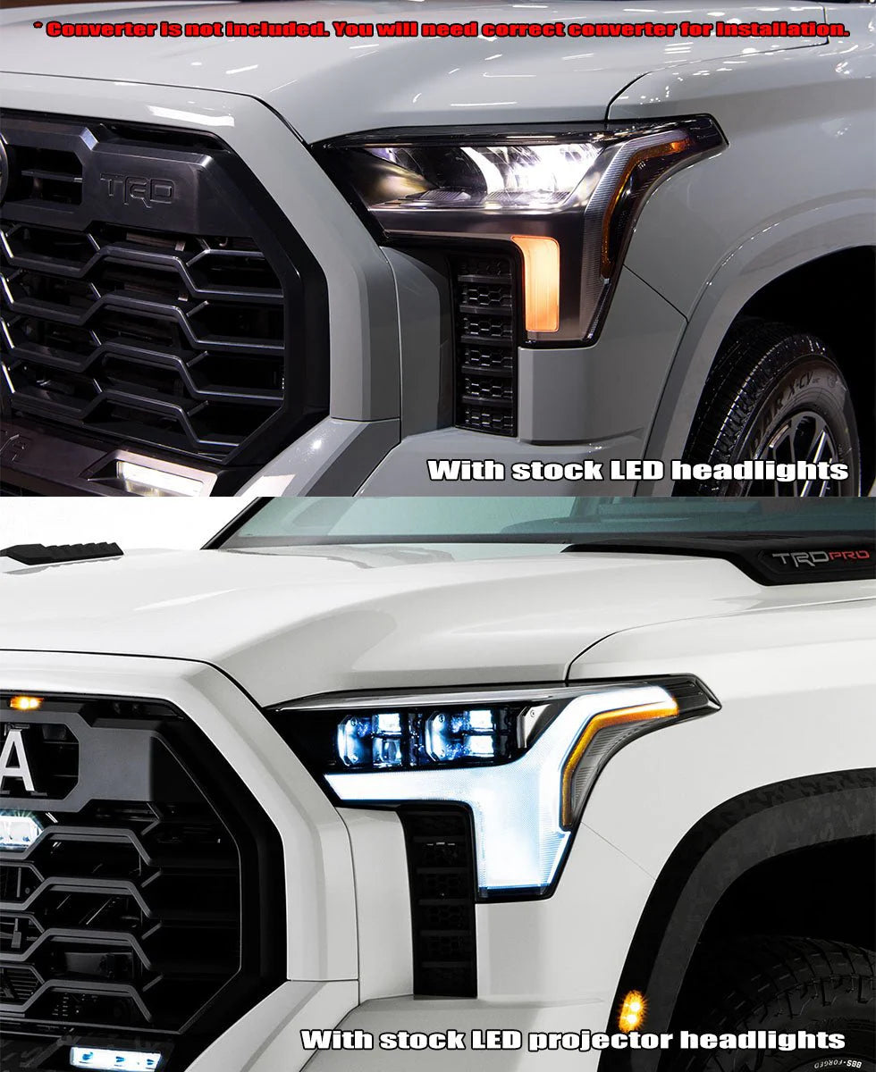 AlphaRex - NOVA Series LED Projector Headlights Alpha Black - Toyota Sequoia 2023 - Current