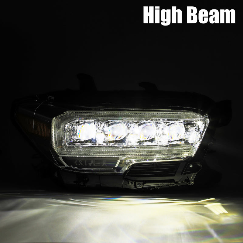 AlphaRex - NOVA Series LED Projector Headlights Alpha Black - Toyota Tacoma 2016-2023
