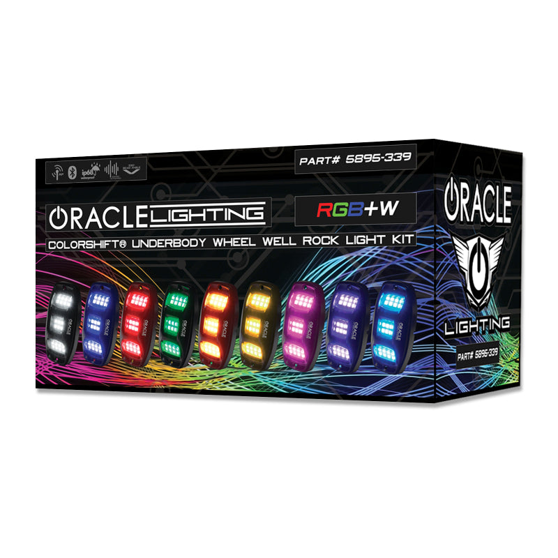 Oracle Underbody RGB+W Wheel Well Rock Light Kit - 4 PCS - ColorSHIFT SEE WARRANTY