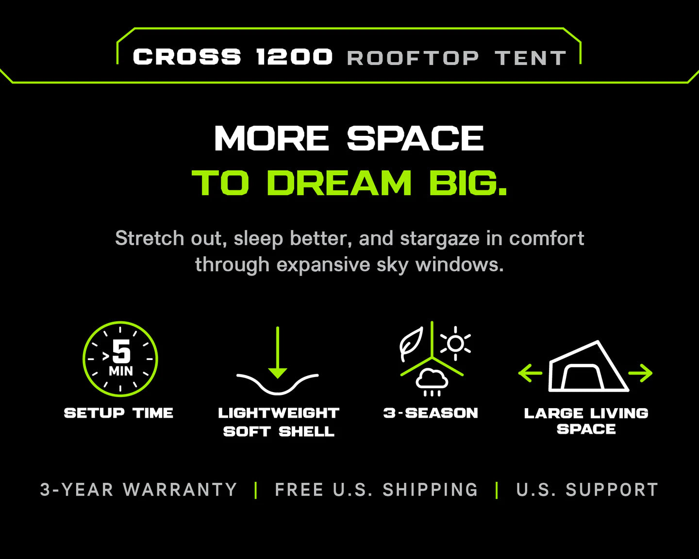Iron Man - Cross 1200 MK2 Rooftop Tent