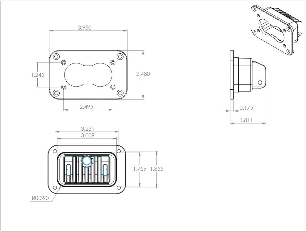 Baja Designs - S2 Pro Black Flush Mount LED Auxiliary Light Pod - Universal