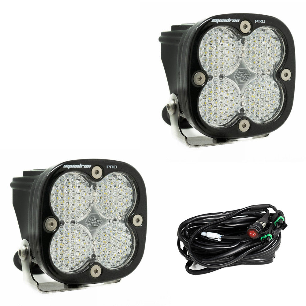 Baja Designs - Squadron Pro Black LED Auxiliary Light Pod Pair - Universal