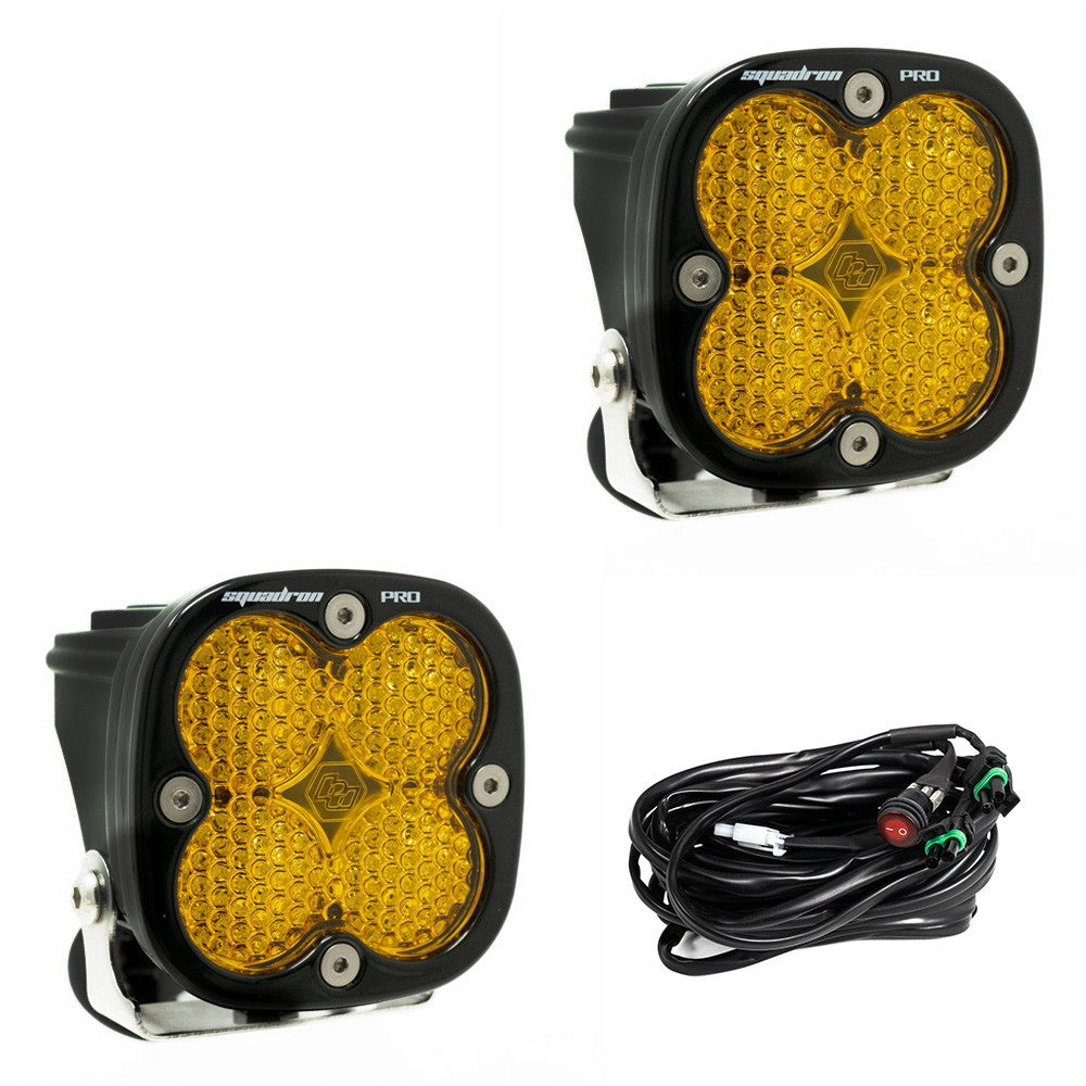 Baja Designs - Squadron Pro Black LED Auxiliary Light Pod Pair - Universal