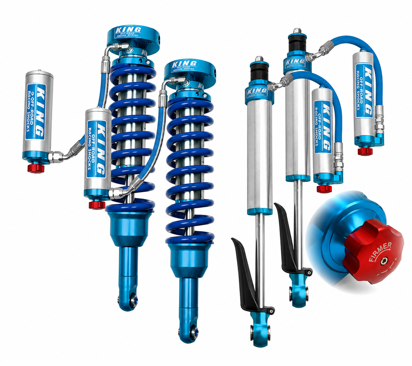 Kings - 2.5 Suspension Lift Kit Shocks w/ Adjusters - Toyota 4Runner 2010-2024