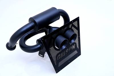 Gibson - Black Ceramic Stainless Steel Dual Tip Exhaust - Can-Am Maverick R 2024-Current