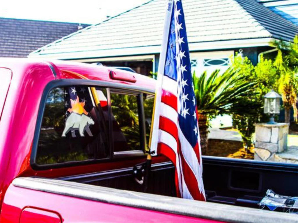 Cali Raised - BED RAIL FLAG POLE MOUNT - Toyota Tacoma/Tundra