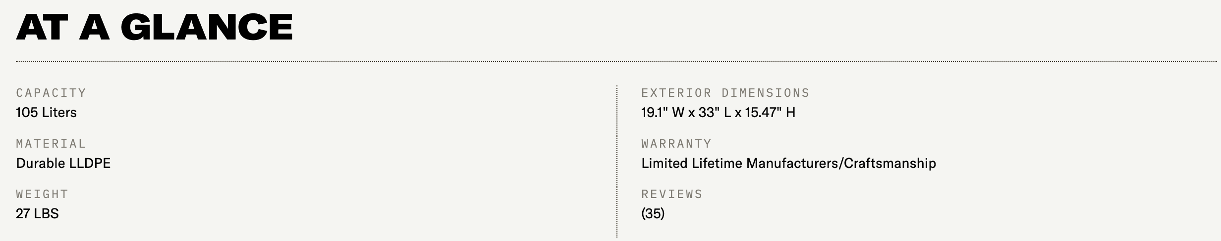 ROAM - 105L Rugged Case