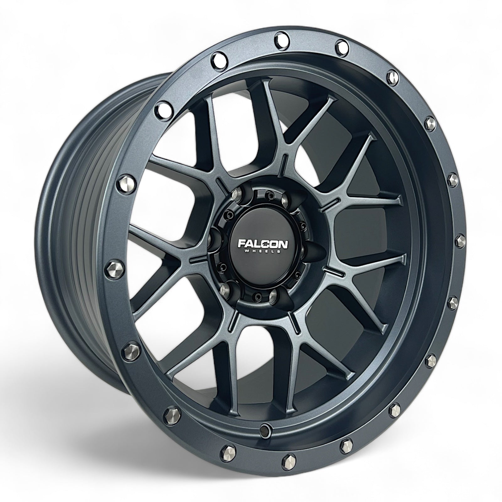 TX - Titan Matte Gunmetal - Premium Wheels from Falcon Off-Road Wheels - Just $310! Shop now at Falcon Off-Road Wheels