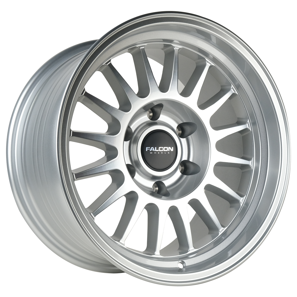 TX2 - Stratos Silver w/Machine Face - Premium Wheels from Falcon Off-Road Wheels - Just $310! Shop now at Falcon Off-Road Wheels
