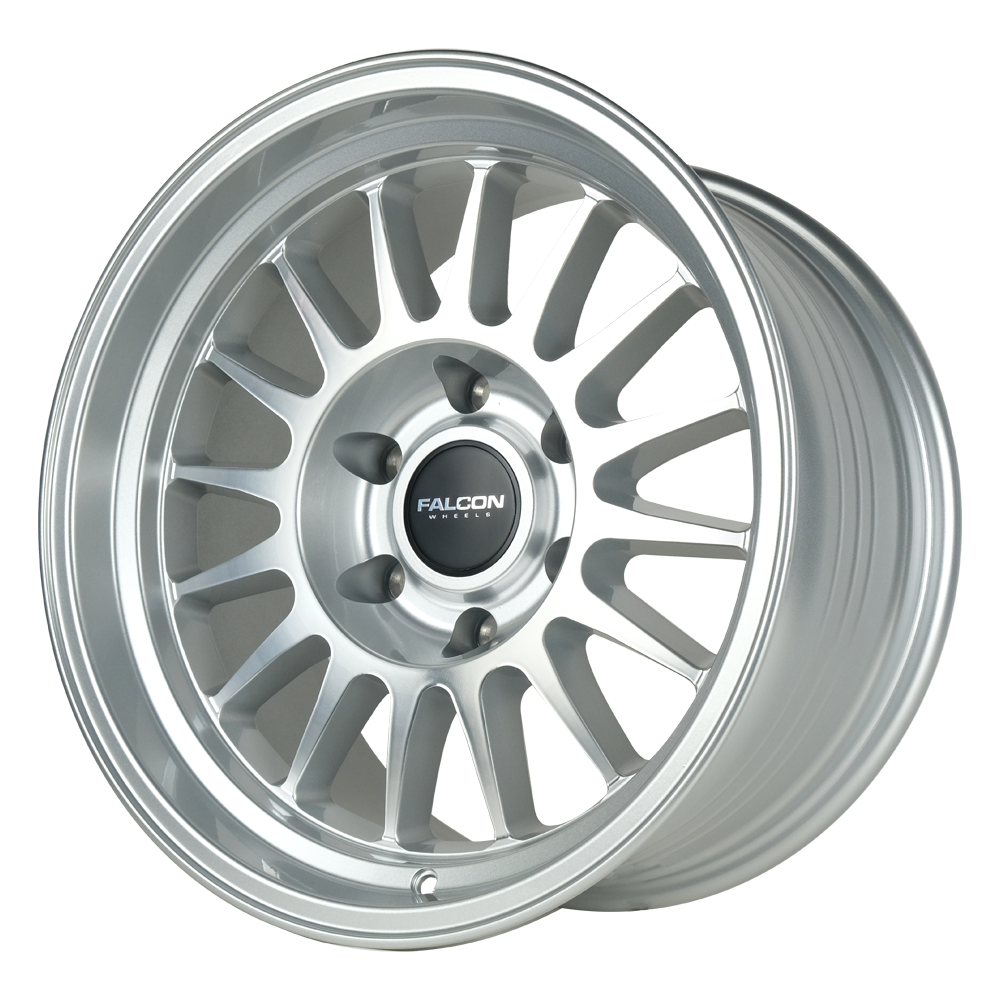 TX2 - Stratos Silver w/Machine Face - Premium Wheels from Falcon Off-Road Wheels - Just $310! Shop now at Falcon Off-Road Wheels