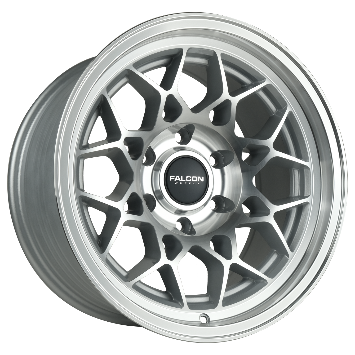 TX3 - EVO Silver w/Machine Face - Premium Wheels from Falcon Off-Road Wheels - Just $295! Shop now at Falcon Off-Road Wheels