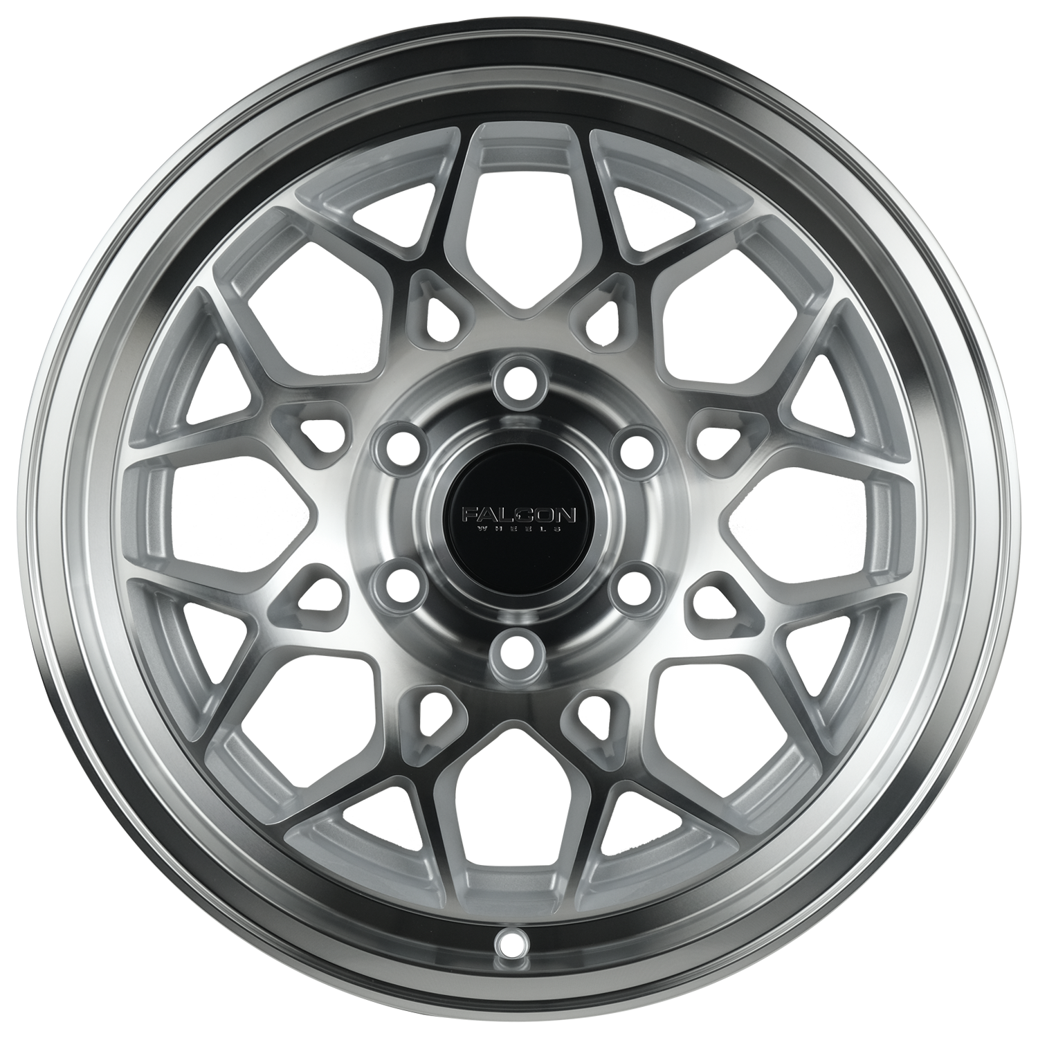 TX3 - EVO Silver w/Machine Face - Premium Wheels from Falcon Off-Road Wheels - Just $295! Shop now at Falcon Off-Road Wheels