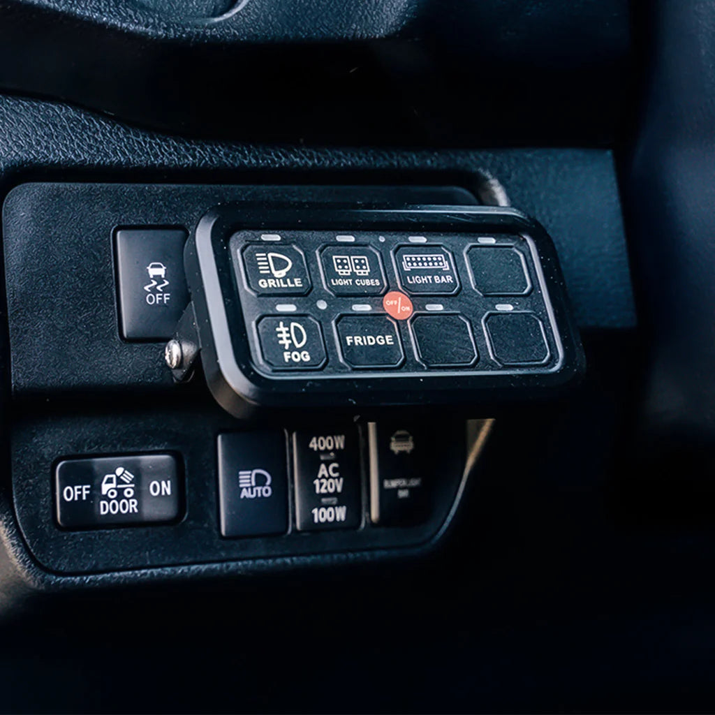 Cali Raised - Vehicle Accessory 8 Switch Control System (Blue Backlighting)