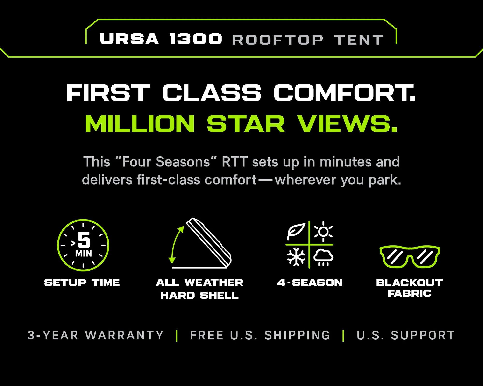 Iron Man - Ursa 1300 Rooftop Tent