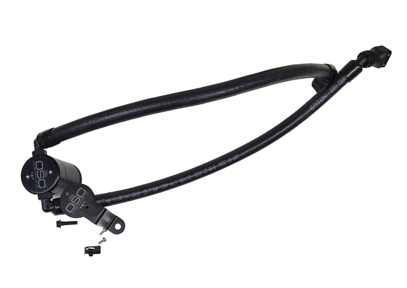J&L 2020-2024 Ford Explorer 3.0L EcoBoost Oil Separator 3.0 Passenger Side - Black Anodized