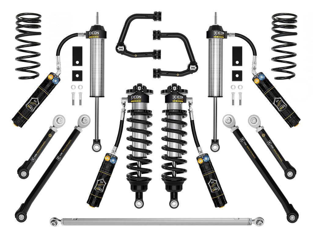 ICON Stage 3 CDXS tubular lower rear lift suspension system for Toyota Tundra