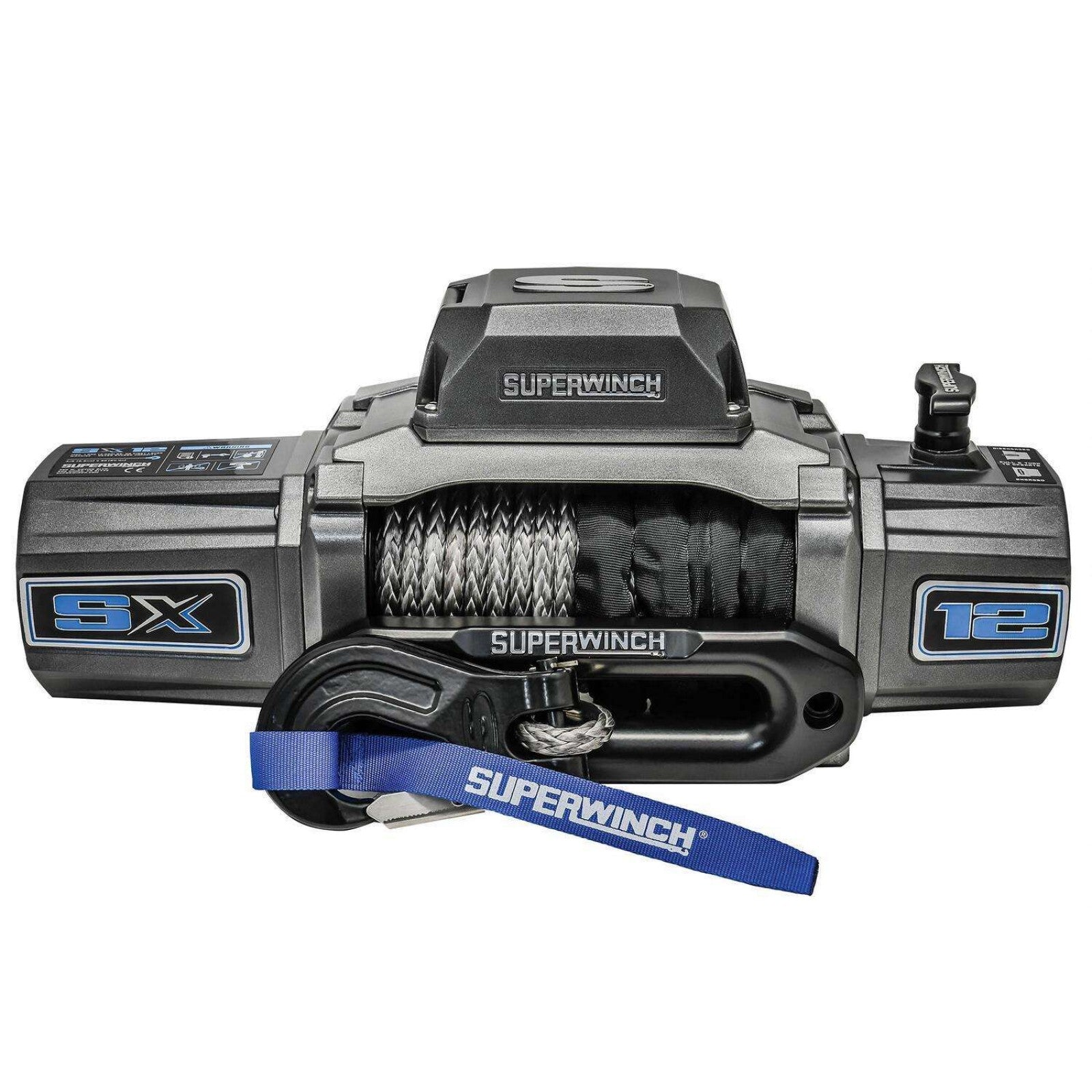 Superwinch - SX12SR Winch Graphite 12V 12000 lbs with Synthetic Rope