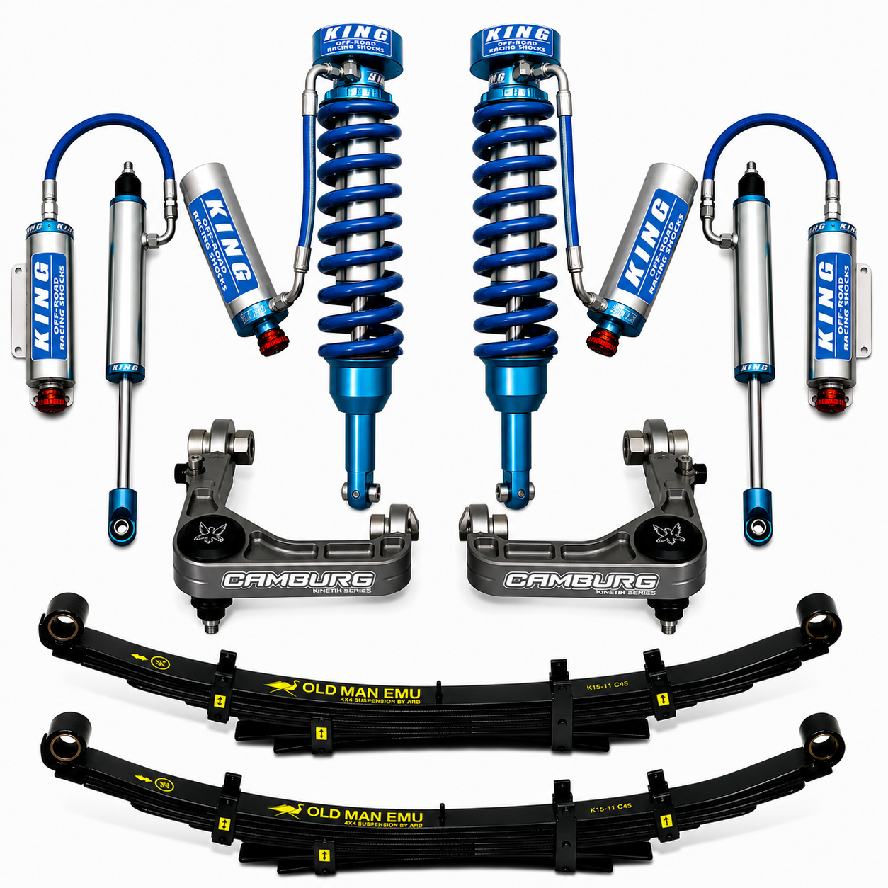 KING – 2.5 Extended Travel Premium Bolt-On Suspension System – Toyota Tacoma 2005–2023