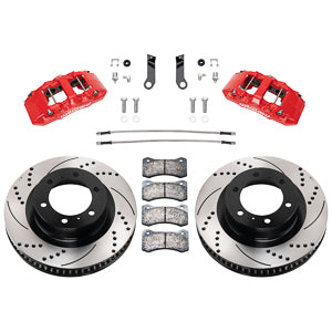 Wilwood - Aero6 DM Red Front Brake Kit Drilled & Slotted-  Toyota 4Runner 2014-2024