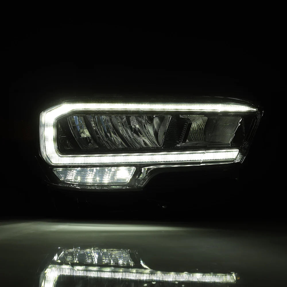 AlphaRex - LUXX Series LED Crystal Headlights Alpha Black - Toyota Tacoma 2016-2023