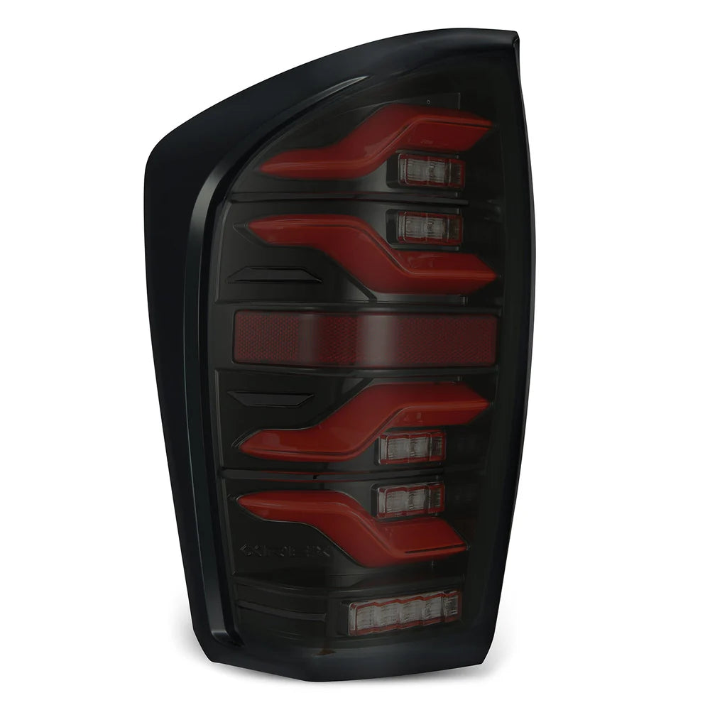 AlphaRex - LUXX Series LED Tail Lights Black Red - Toyota Tacoma 2016-2023