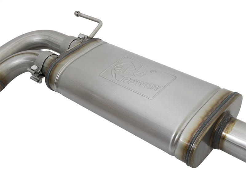 aFe - Rebel Series 3 IN to 2-1/2 IN Mid-Cab Exit Stainless Steel Cat Back Exhaust System - Toyota Tacoma 2016 -  2023