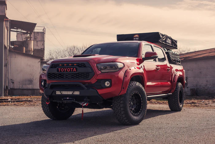 Body Armor 4x4 - HILINE FRONT WINCH BUMPER - Toyota Tacoma 2016-2023