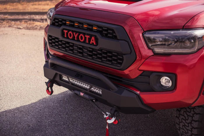Body Armor 4x4 - HILINE FRONT WINCH BUMPER - Toyota Tacoma 2016-2023