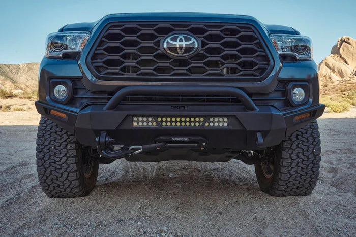 Body Armor 4x4 - HILINE FRONT WINCH BUMPER - Toyota Tacoma 2016-2023