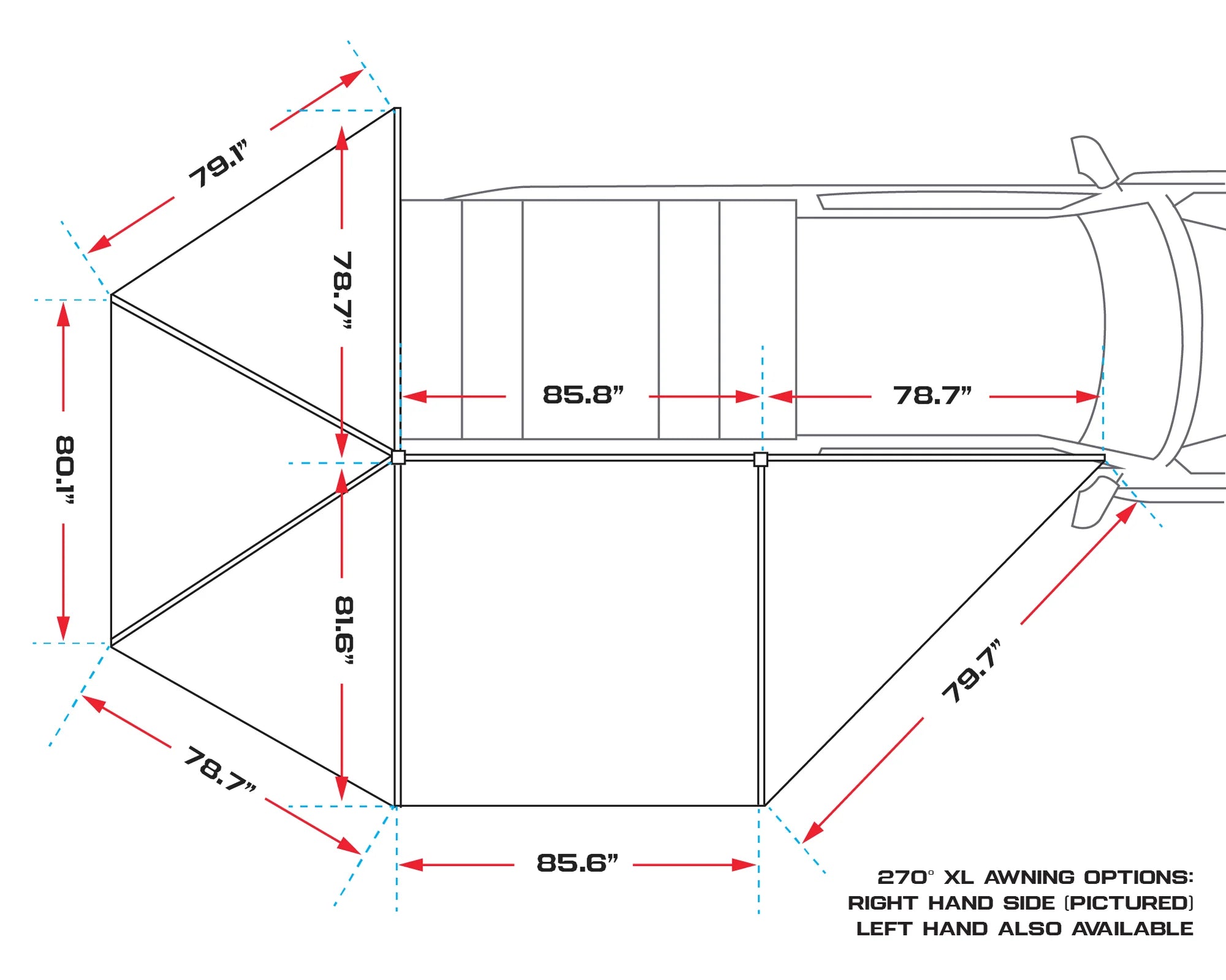 Iron Man - DeltaWing 270° Awning (XL)