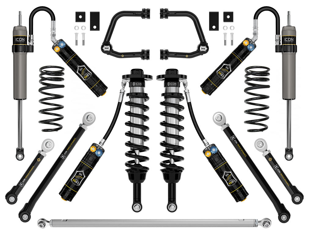 ICON Stage 11 CDXS suspension system with tubular control arms and standard rear springs for Toyota Tundra