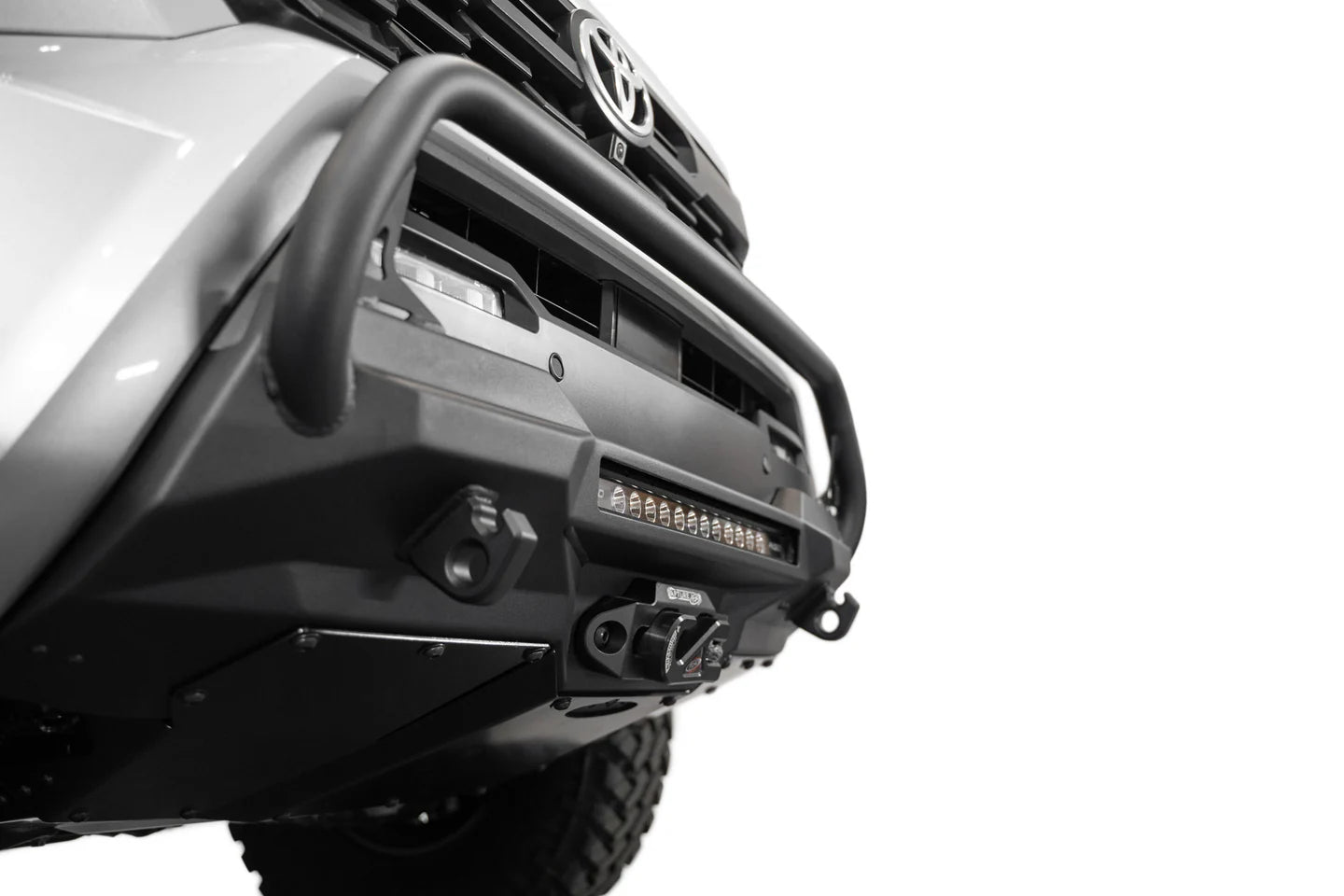 Addictive Desert Designs - Stealth Center Mount Winch Front Bumper with Top Hoop - Toyota Tacoma 2024 - Current