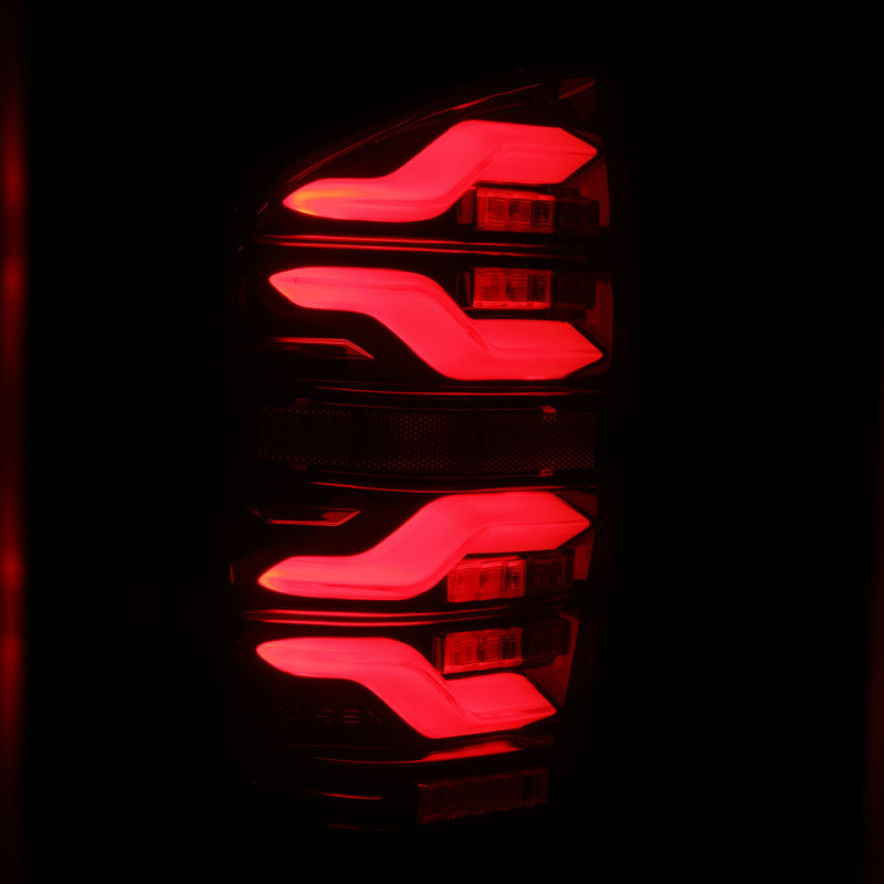 AlphaRex - LUXX Series LED Tail Lights Black Red - Toyota Tacoma 2016-2023