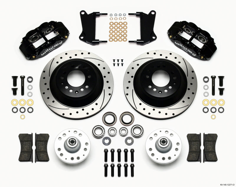 Wilwood Narrow Superlite 6R Front Hub & 1PC Rtr Kit 12.88in Dril 67-69 Camaro 64-72 Nova Chevelle