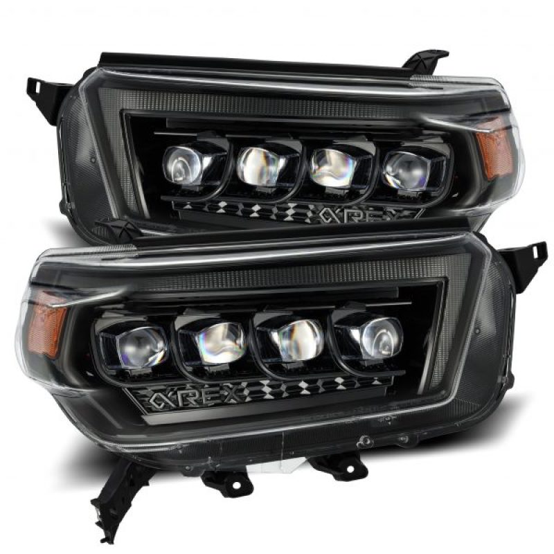 AlphaRex - NOVA Series LED Projector Headlights Alpha Black - Toyota 4Runner 2010 - 2013