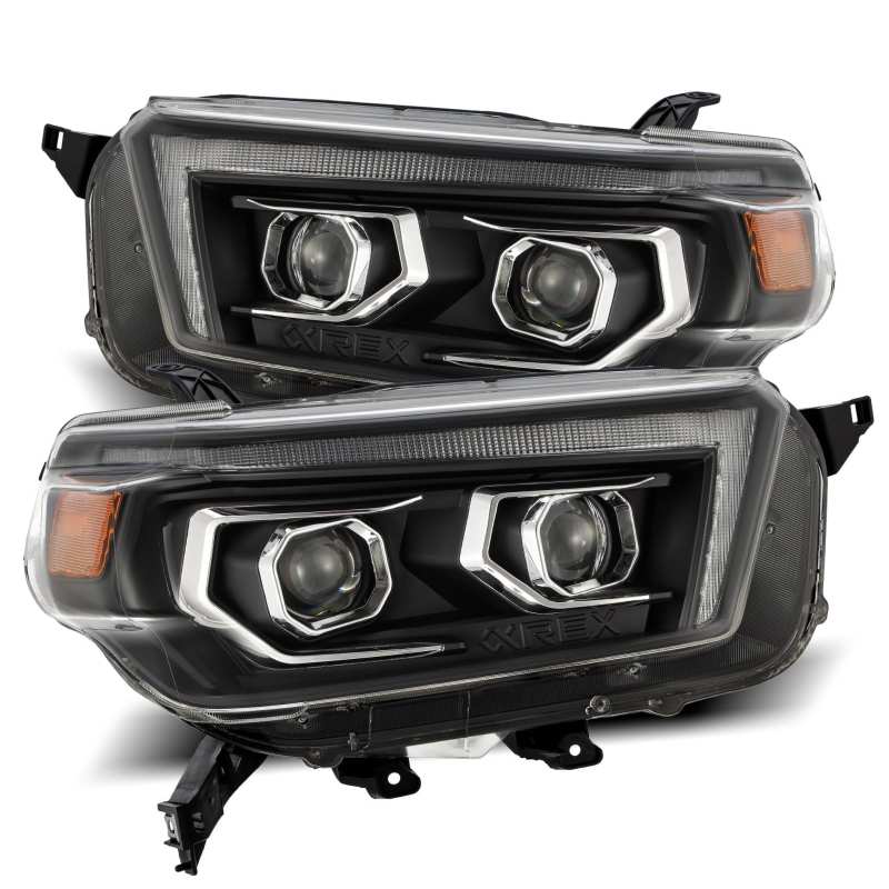AlphaRex - LUXX Series Projector Headlights Black - Toyota 4Runner 2010-2013