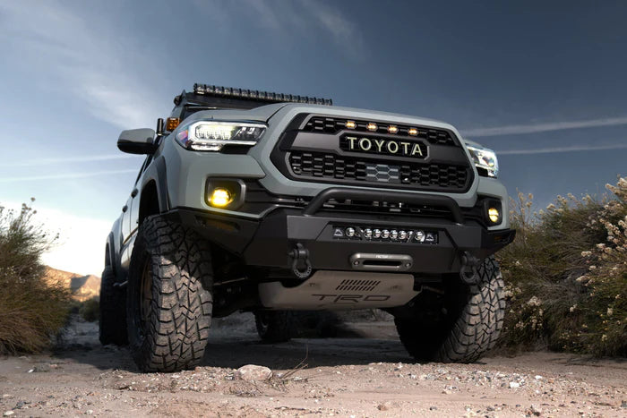 Body Armor 4x4 - HILINE FRONT WINCH BUMPER - Toyota Tacoma 2016-2023