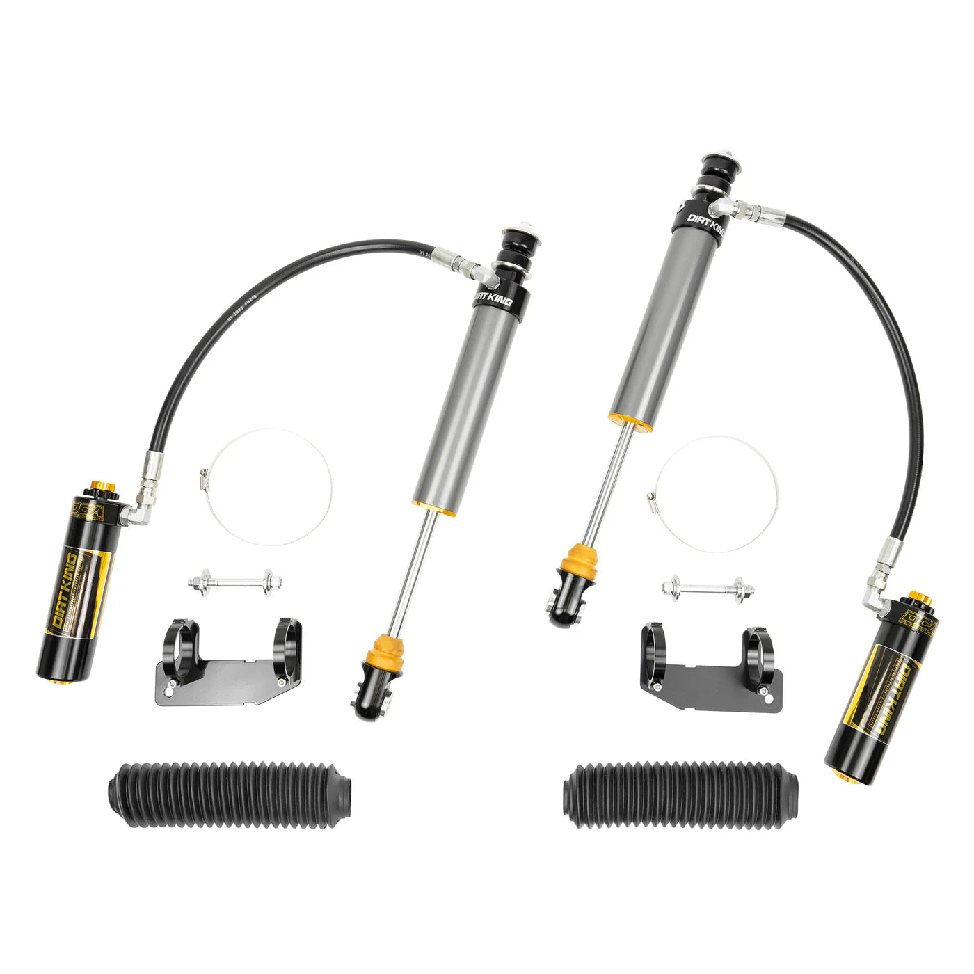 Dirt King - 2.5 Smooth Body Shocks DCA Remote Reservoir - Toyota 4Runner 2010 - 2024