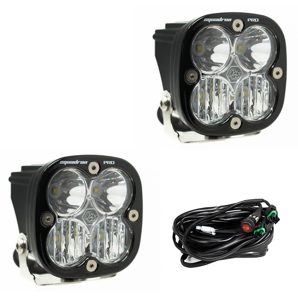 Baja Designs - Squadron Pro Black LED Auxiliary Light Pod Pair - Universal