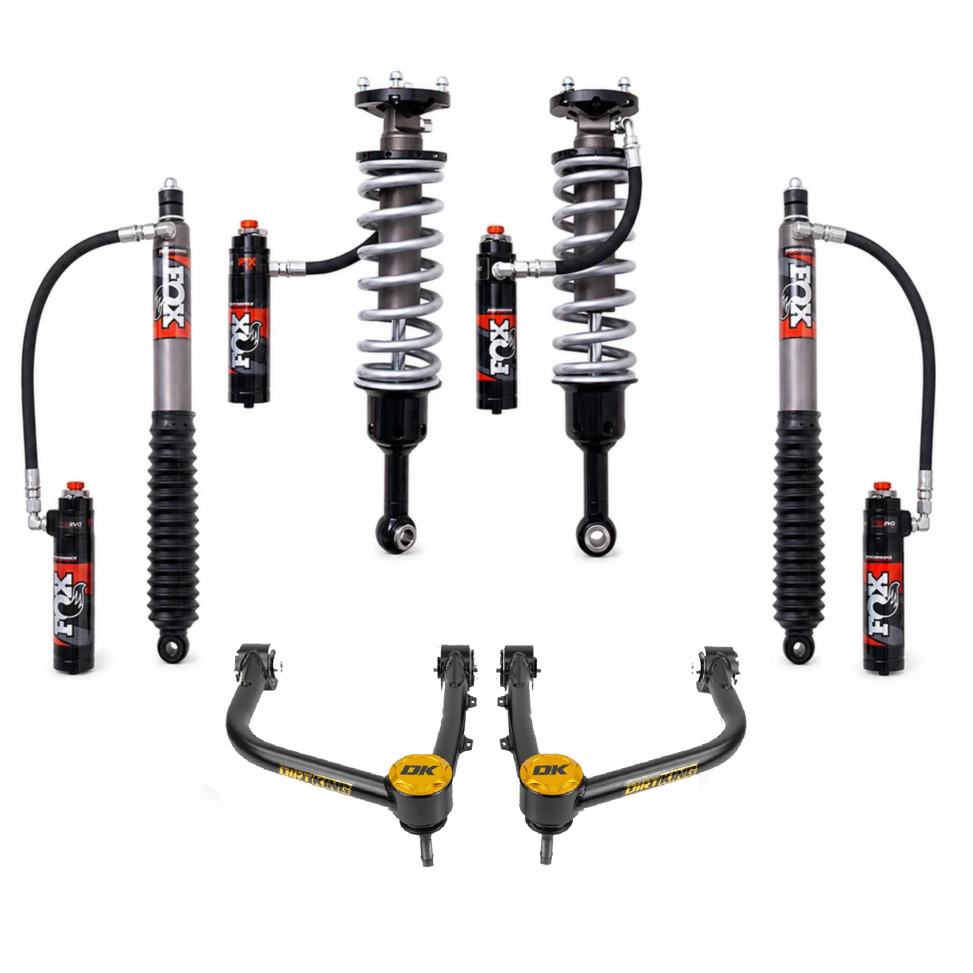 FOX 2.5 Performance Elite DSC EVO Suspension Kit with Dirt King UCAs - Toyota Tundra 2022-Current